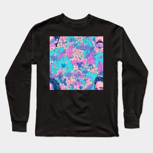 Pedro Pascal Pattern love Pink Long Sleeve T-Shirt